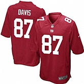 Nike Men & Women & Youth Giants #87 Davis Red Team Color Game Jersey,baseball caps,new era cap wholesale,wholesale hats